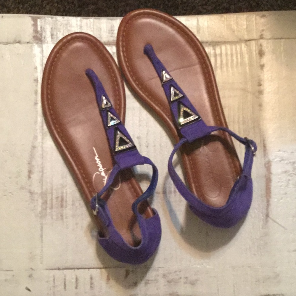 Jessica Simpson royal blue sandals     #204